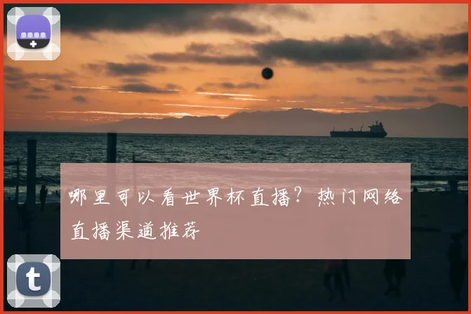 哪里可以看世界杯直播?热门网络直播渠道推荐